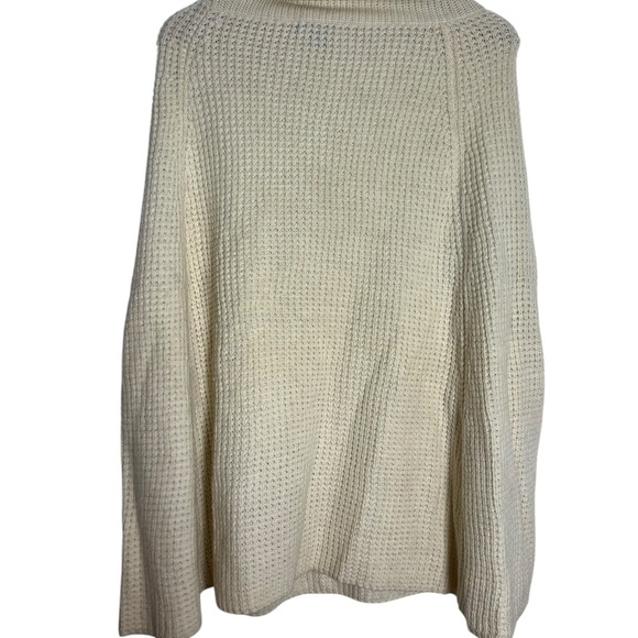 Ralph Lauren Cream Wool Blend Poncho - Picture 4 of 6